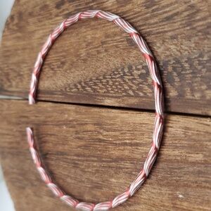 B2340 candy cane melt Mrs Claus cuff‎ bracelet